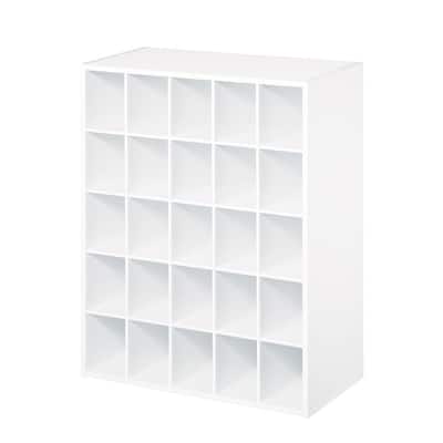 Starplast 6.3 in. H x 11.4 in. W x 14.6 in. D White Plastic Cube Storage Bin  32761 - The Home Depot