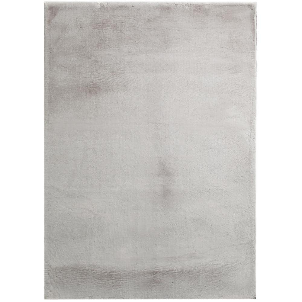 Piper Light Grey 2 ft. x 3 ft. Solid Polyester Scatter Area Rug price history on PriceWatchPro