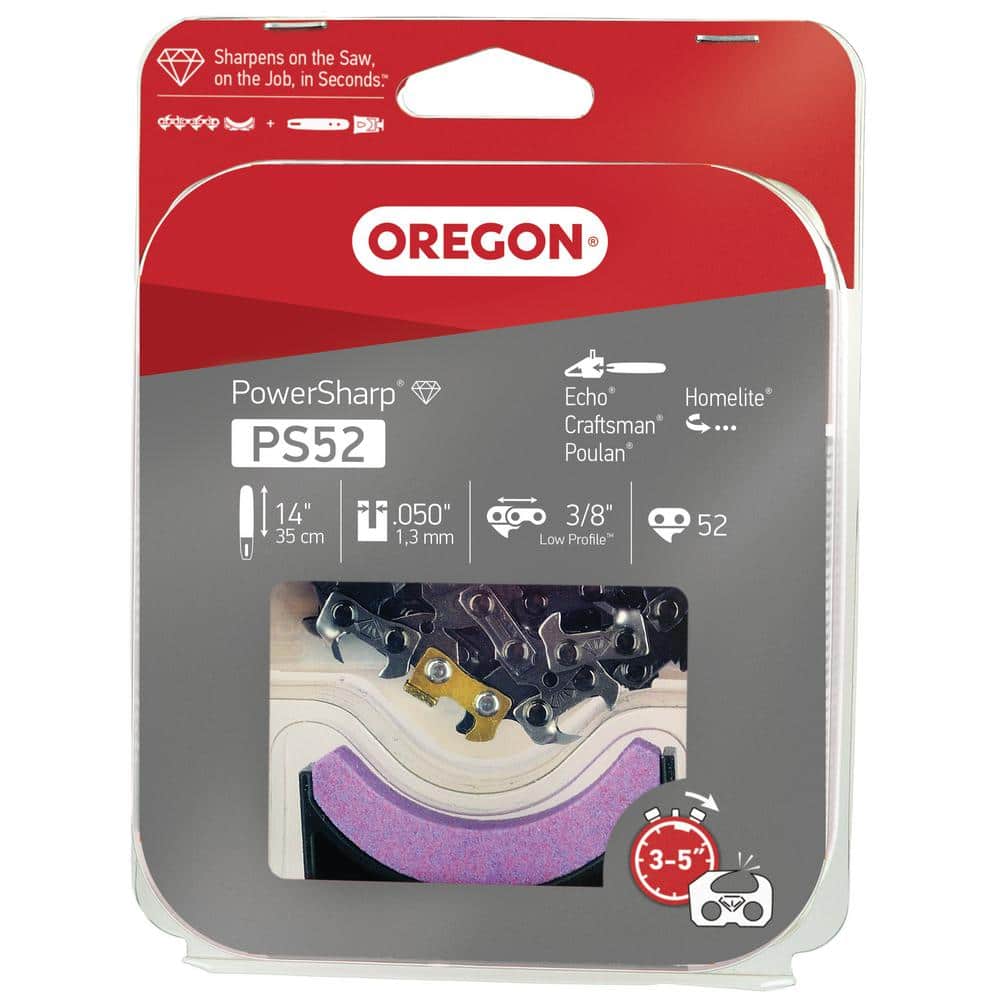 14 PowerSharp Chainsaw Chain & Sharpening Stone Will Fit Ryobi Models