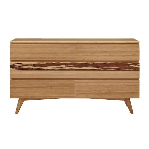 Greenington Azara 6-Drawer Caramelized Dresser 35.25 In. X 64 In. X 19 ...