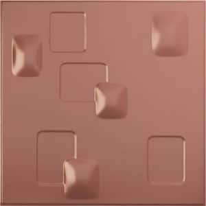 19-5/8"W x 19-5/8"H Avila EnduraWall Decorative 3D Wall Panel, Champagne Pink (12-Pack for 32.04 Sq.Ft.)