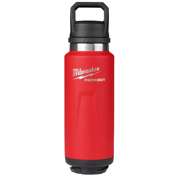 PACKOUT Red 36 Oz. Insulated Bottle with Chug Lid