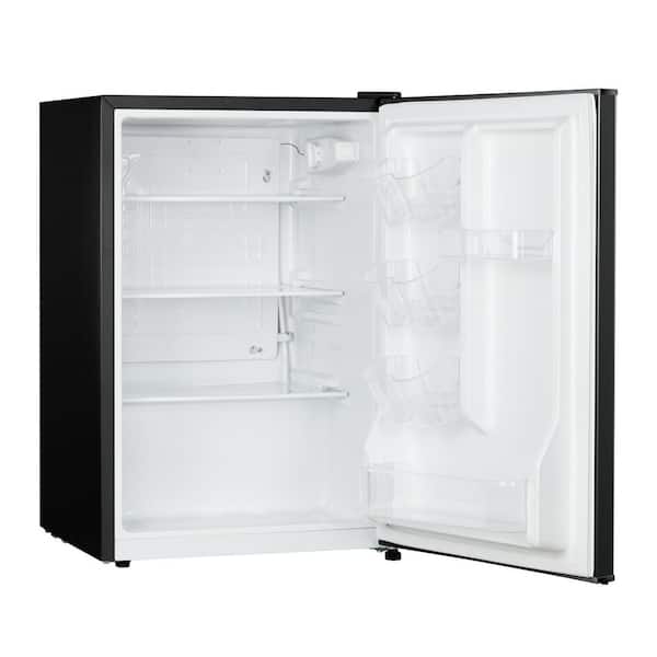 2.6 cf Compact Fridge with Black Color