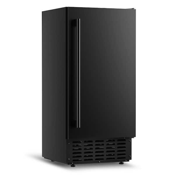 15 in. 66 lbs. / 24H Nugget Commercial Ice Maker, Bulit-in/Freestanding, Freezer Ice Machine in Black, Gravity Drain