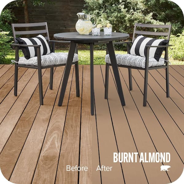 BEHR DECKplus 1 gal. #280F-4 Burnt Almond Solid Color