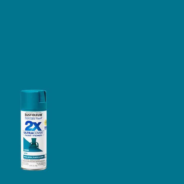 Rust-Oleum Painter's Touch 2X 12 oz. Satin Lagoon General Purpose Spray Paint (6-Pack)