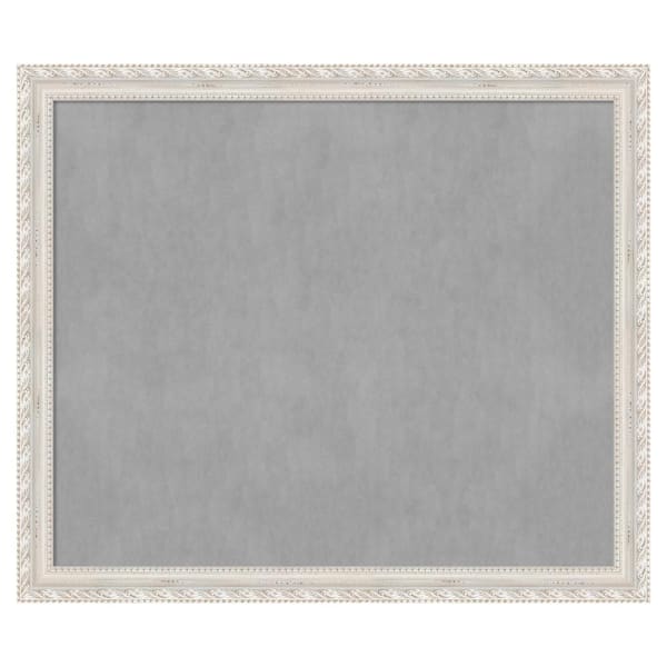 Amanti Art Opera Off White 54 in. x 46 in Framed Magnetic Board