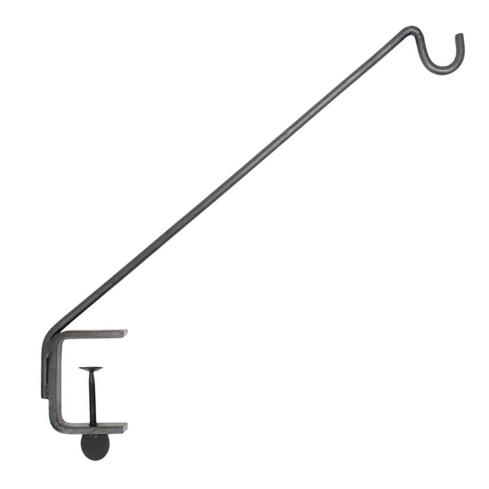 45° Angled Rail Mount Iron Pole, 24 in. Tall, Black Powder Coat Finish price history on PriceWatchPro