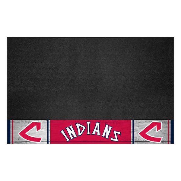 FANMATS 42 in. Cleveland Indians Vinyl Grill Mat