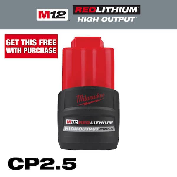 M12 12V Lithium-Ion CP High Output 2.5 Ah Battery Pack