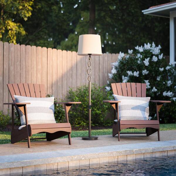 Kenroy Home Twigs 59 In Bronze Outdoor Floor Lamp With Fabric Shade 33035brz The Depot Kenroy Home Twigs 59 In Bronze Outdoor, Outdoor Floor Lamps Home Depot