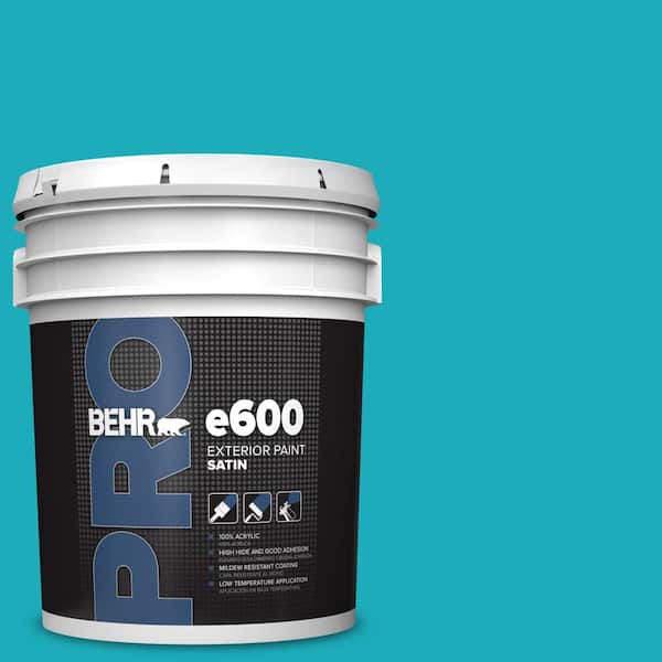 BEHR PRO 5 gal. #P470-5 Placid Sea Satin Exterior Paint