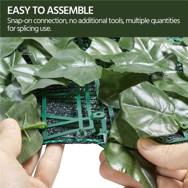Yaheetech 116 in. x 38 in. Artificial Faux Ivy Leaves Garden