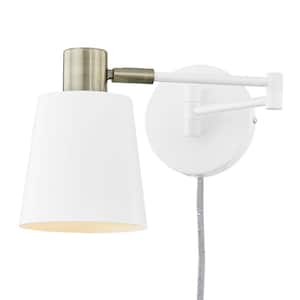 Alexi Plug-In Wall Sconce in White