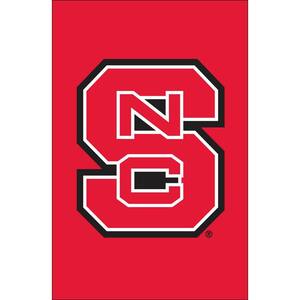 NCAA 12-1/2 in. x 18 in. NC State 2-Sided Garden Flag