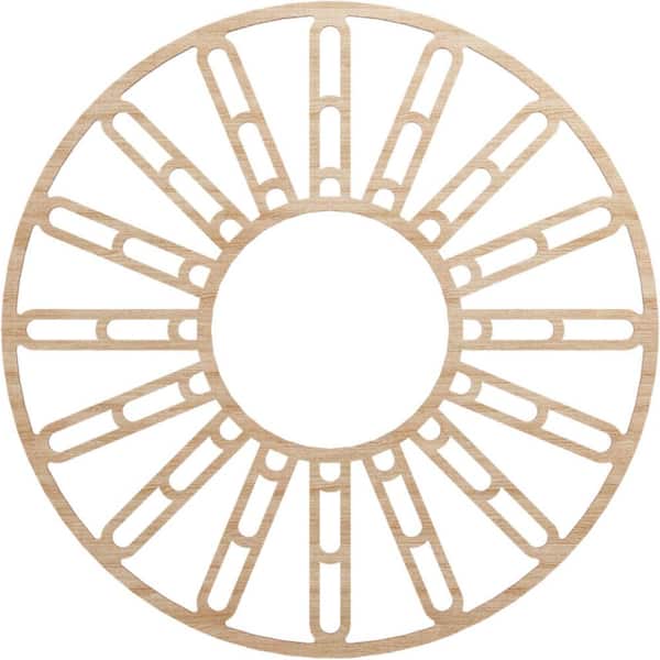 Ekena Millwork 0.25 in. x 38 in. x 38 in. Wood Medallion Moulding