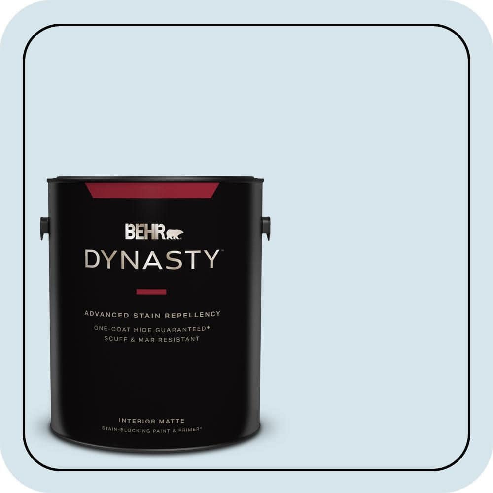1 gal. #560C-1 Rain Water Matte Interior Stain-Blocking Paint & Primer