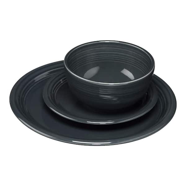 Fiesta 3-Piece Casual Slate Ceramic Dinnerware Set (Service for 1)
