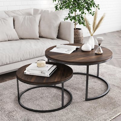 Nathan James Accent Tables Living, Round Living Room Tables