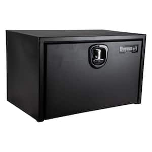 24 in. x 24 in. x 30 in. Matte Black Textured Steel Underbody Truck Tool Box