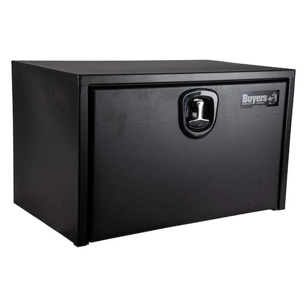 24 in. x 24 in. x 30 in. Matte Black Textured Steel Underbody Truck Tool Box
