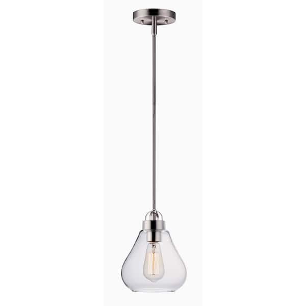 Dianne 1-Light Satin Nickel Pendant