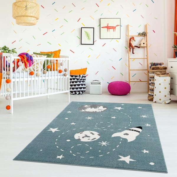 Tapis pour bébé multicolore plat World