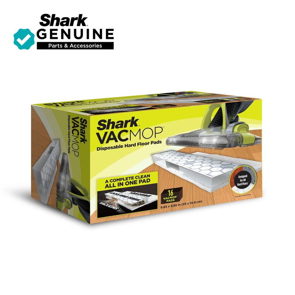Shark VACMOP Disposable Hard Floor Vacuum and Wet Mop Pad Refills 16-CT