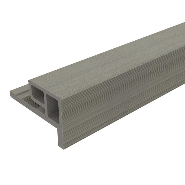 NewTechWood European Siding System 3.5 in. x 2.1 in. x 8 ft. Roman Antique Composite Siding End Trim for Belgian Board