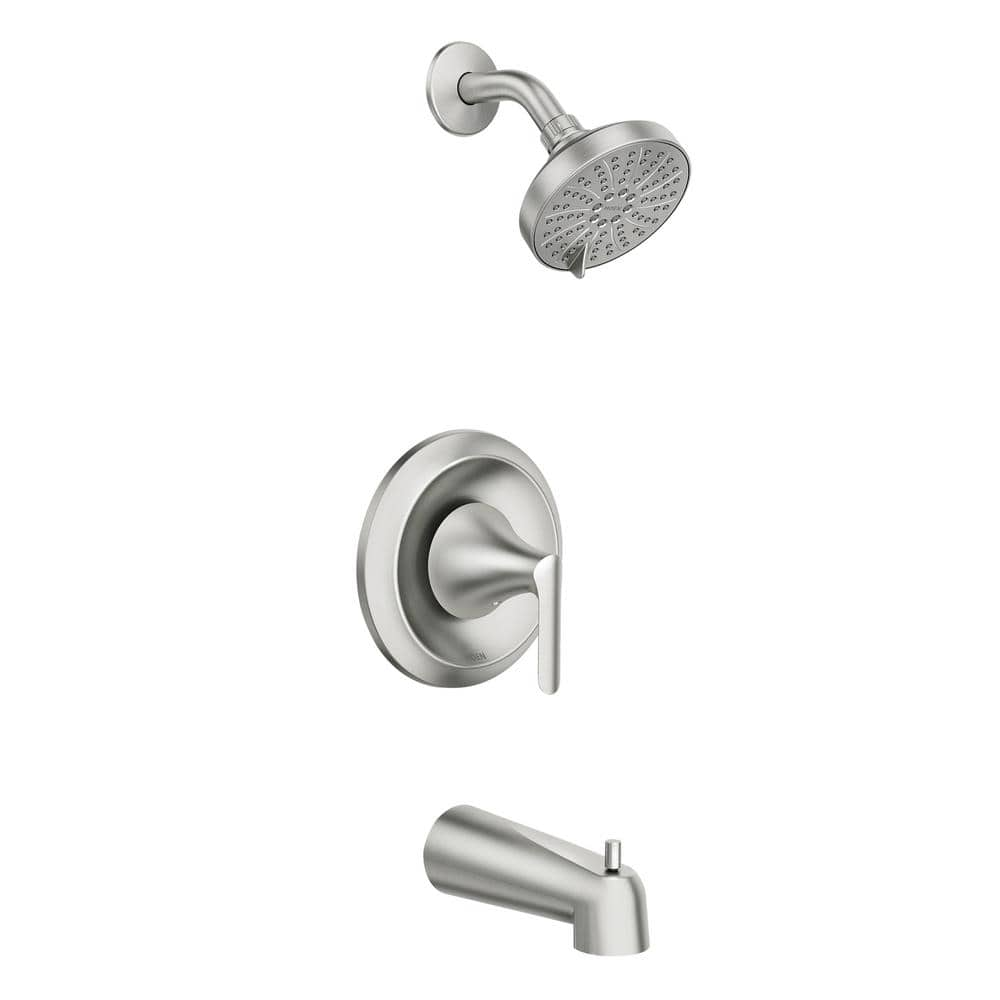 Findlay Single-Handle 6-Spray Tub and Shower Faucet in Spot Resist Brushed Nickel (Valve Included) -  MOEN, 82518SRN