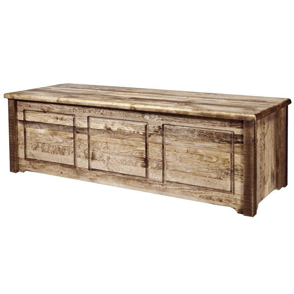 Early American Pine 59'' Handcrafted Blanket Chest