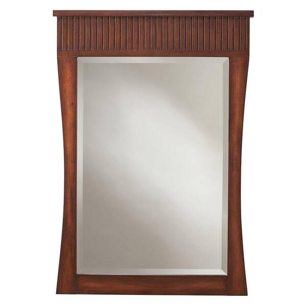 Home Decorators Collection Fuji 24 in. x 34 in. Mirror in Old Walnut