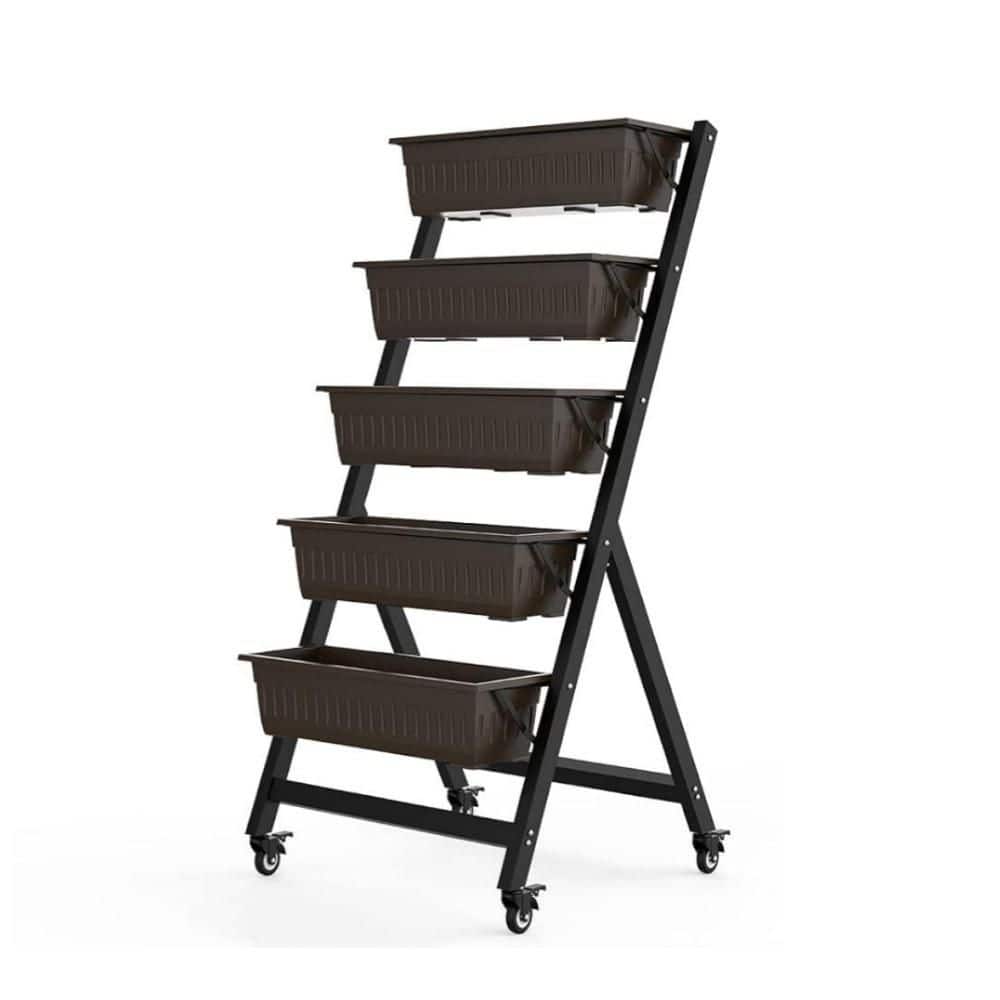 5 Tier PP Vertical Raised Garden Bed with Water Drainage, Elevated Garden Bed (25.6 in. L x 25.6 in. W x 52 in. H) price history on PriceWatchPro