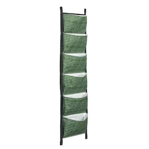 6-Pocket Fabric Vertical Hanging Wall Planter with Lining