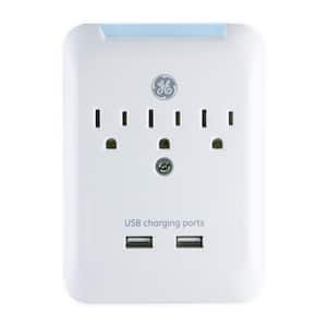 3-Outlet 2 USB Rapid Charging Port Pro Surge Protector Tap