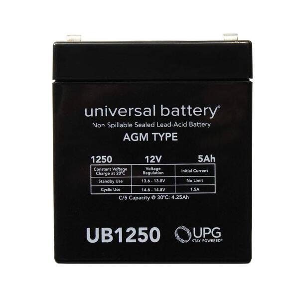 Power-Sonic PS-1250F2 12V 5Ah Sealed Lead Acid Battery – Universal Backup Power