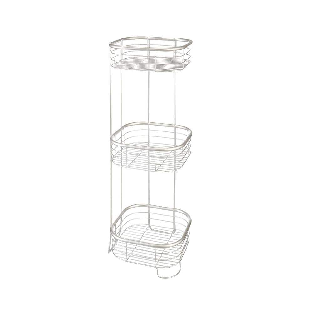 Adrinfly 3-tier Free Standing Shower Caddy, 3 Wire Rack, Durable And 