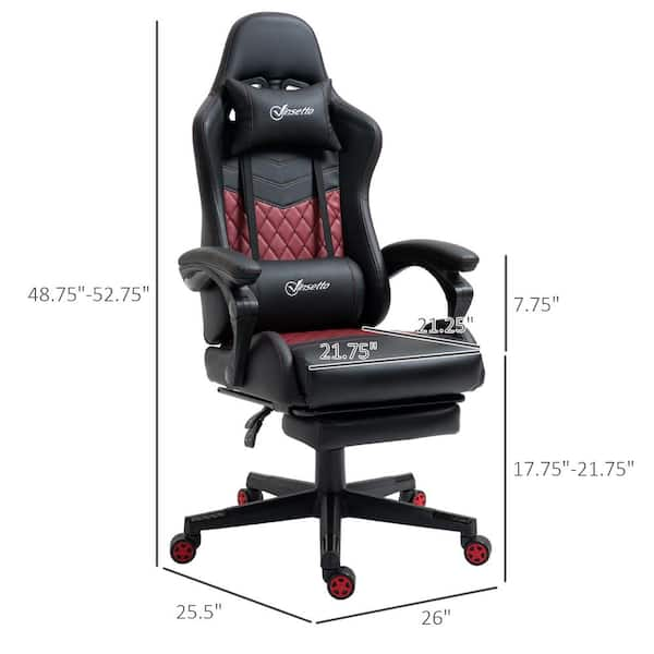 Vinsetto Racing Gaming Chair with Lumbar Support