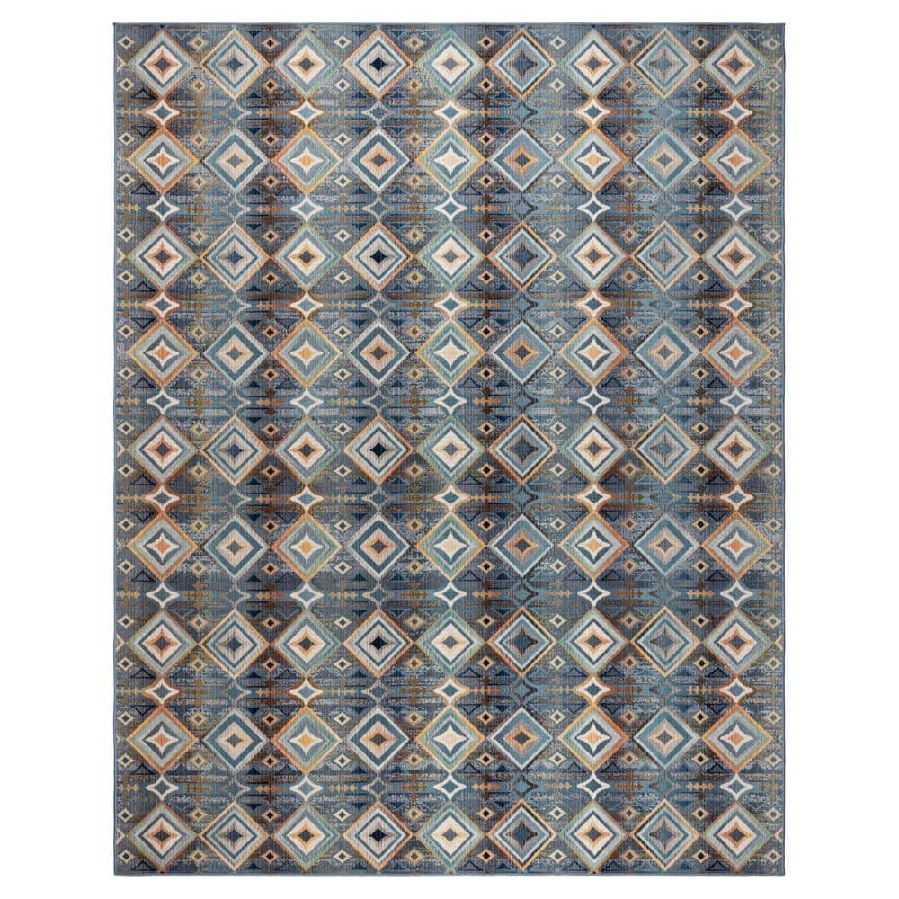 Linon Indoor Outdoor Washable Beck Polyester Area 5'x7' Rug in