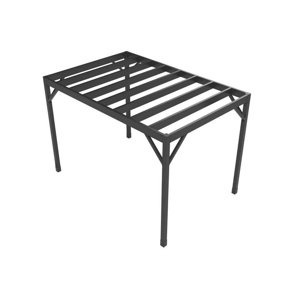 Modern Heavy Duty Black Steel 8 ft x 12 ft Pergola Kit