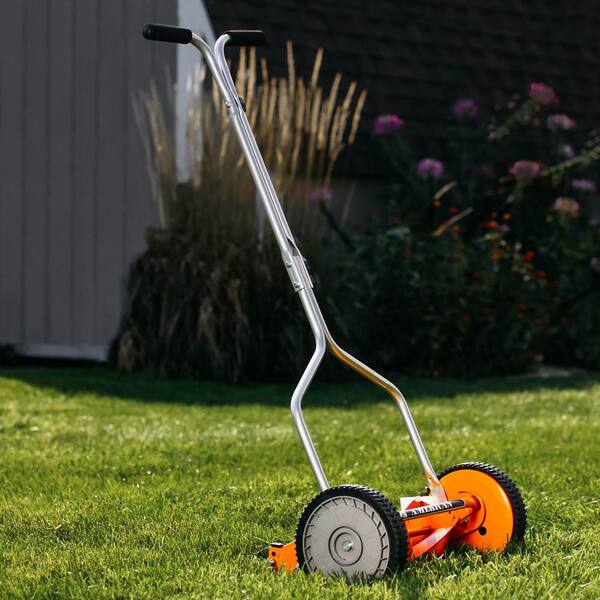 Great States Corporation 14 in. 4-Blade Manual Walk Behind Reel Lawn Mower  204-14-21 - The Home Depot