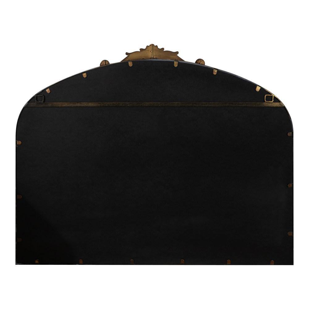 Arendahl Traditional Bronze Arch Wall Mirror with Ornate Crown