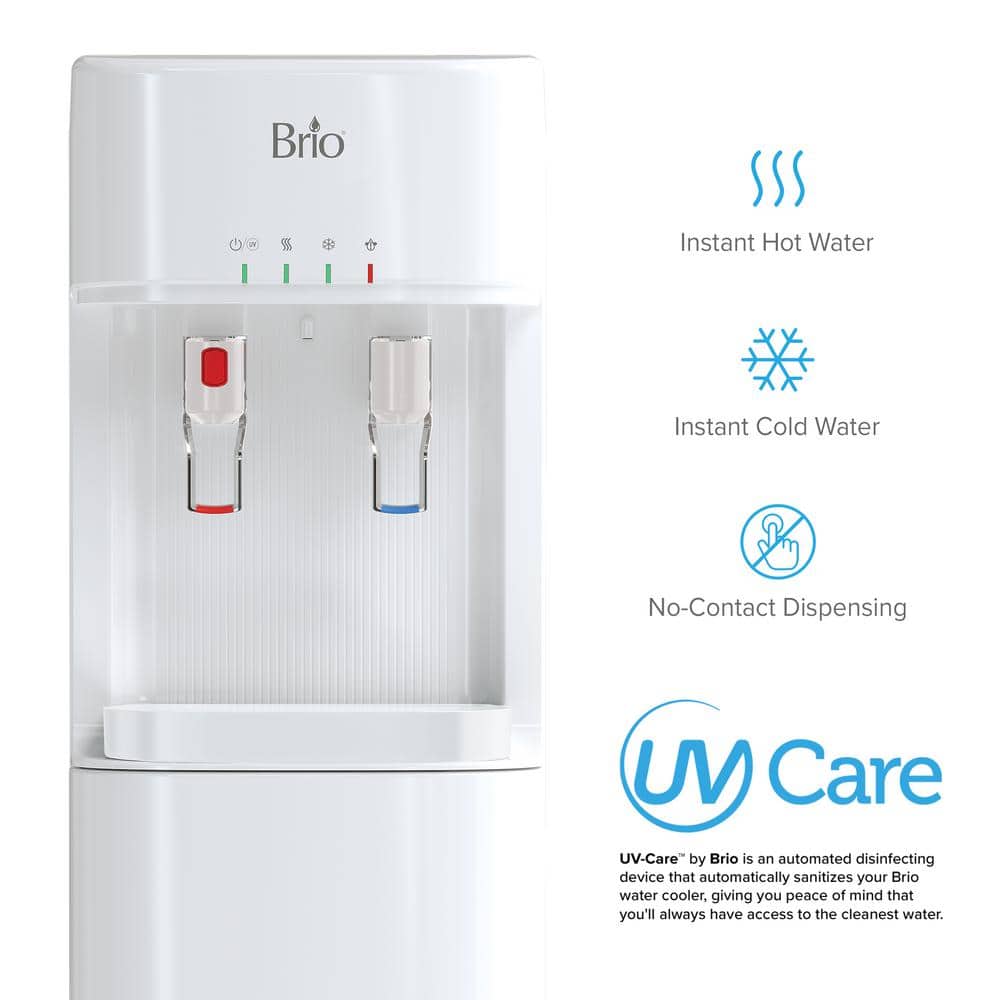 Brio White Bottleless Water Dispenser with Ultrafiltration and LED Indicators
