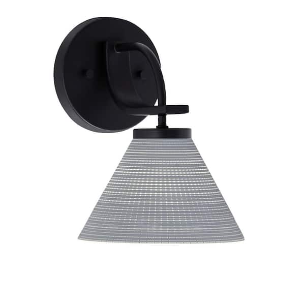 Unbranded Olympia 1-Light Matte Black Wall Sconce