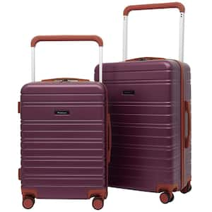 2-Piece Rolling Hard Side Luggage Collection with 360° 8-Wheel System and Extra Wide Telescopic Handle (Top)