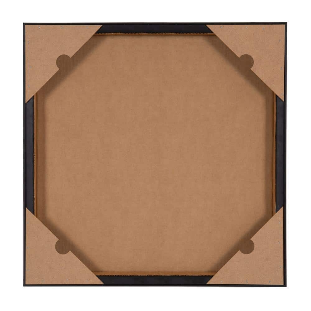 30"x30" Gold Framed Floral Canvas Print with Beaded Frame