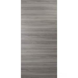 0010 18 in. x 80 in. Flush No Bore Solid Core Grey Matte Finished Pine Wood Interior Door Slab