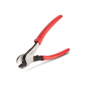 8" inch Curved Jaw Diagonal Cutting Pliers Metal Cable Side Nippers NonSlip Tool 