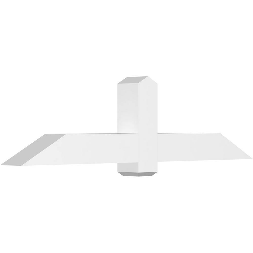 72 in. W x 18 in. H x 6 in. D x 6 in. F, 6/12 Pitch, Eugene Signature Urethane Gable Bracket, Primed Tan price history on PriceWatchPro