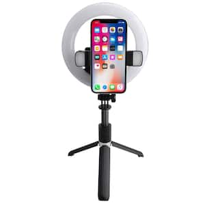 6 in. Ring Light With Tripod and Remote, Multiple Light/Brightness Settings